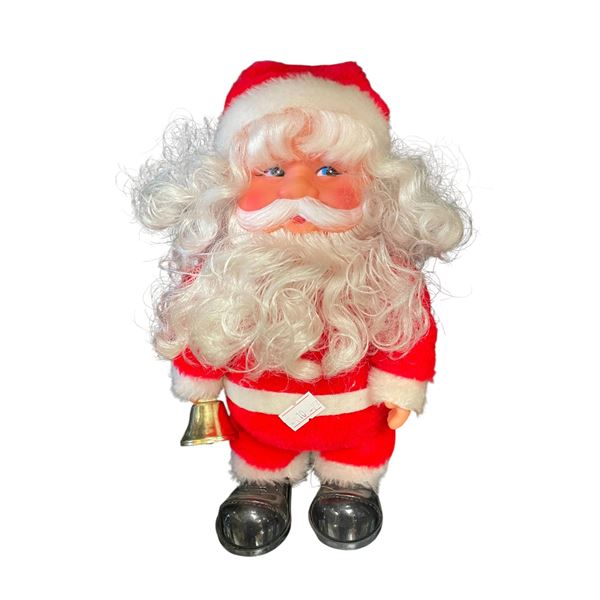 Vintage Battery Operated Santa With Bell