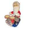 Image 1 : Vintage Tin Litho Battery Operated Drumming Santa Claus