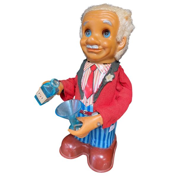 Vintage Tin Litho Battery Operated Bartender