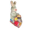 Image 2 : Vintage Tin Litho Battery Operated Cragstan Drumming Bunny