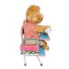 Image 3 : Vintage Tin Litho Battery Operated Baby Monkey In Highchair