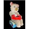 Image 1 : Vintage Battery Operated Tin Litho Rotary Phone Bear