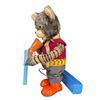 Image 2 : Vintage Tin Litho Battery Operated Hunting Bear With Shotgun