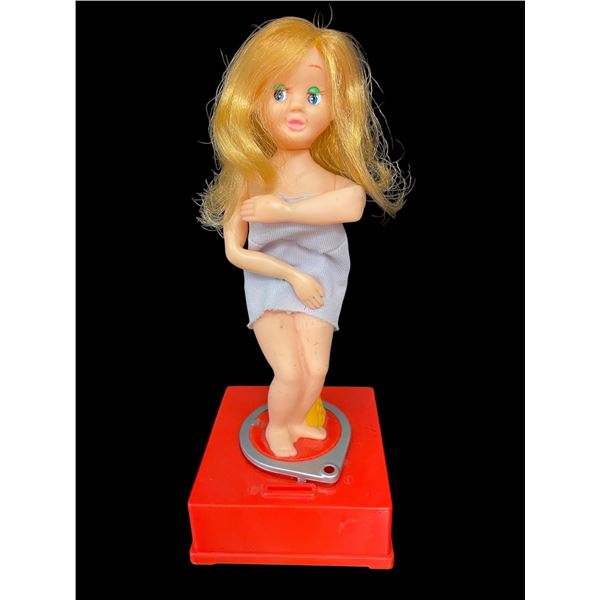 Vintage Battery Operated Go-Go Girl Coin Bank