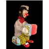 Image 2 : Vintage Tin Litho Battery Operated Accordion Clown With Cymbal Monkey