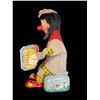 Image 3 : Vintage Tin Litho Battery Operated Accordion Clown With Cymbal Monkey
