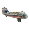Image 2 : Vintage Battery Operated Tin Litho Air Port Helicopter, In Original Box