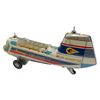 Image 3 : Vintage Battery Operated Tin Litho Air Port Helicopter, In Original Box