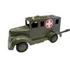 Image 2 : Vintage Battery Operated Motor Powered Steering Army Ambulance, In Original Box