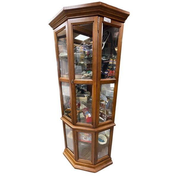 Vintage 6 Tier Corner Display Case