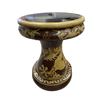 Image 1 : Embossed Porcelain Asian Dragon Motif Plant Stand