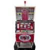 Image 1 : Vintage Double Cherry Slot Machine On Base, With Key