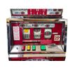Image 4 : Vintage Double Cherry Slot Machine On Base, With Key