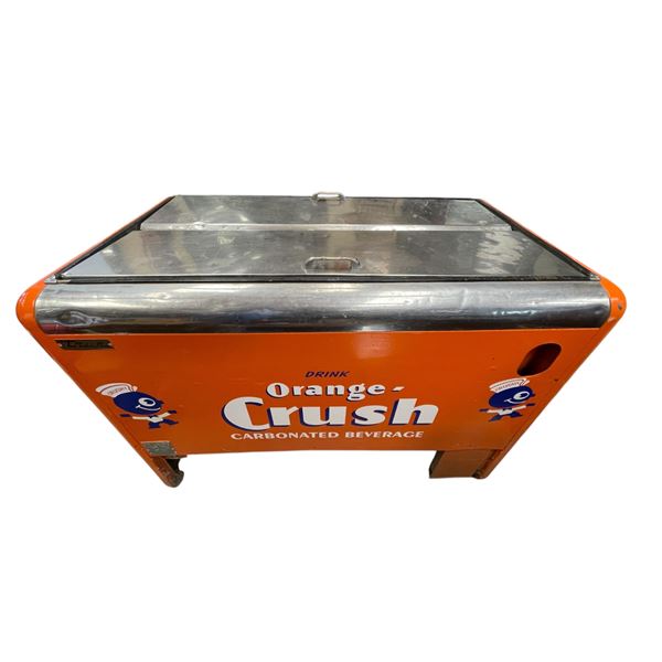 Vintage Restored Drink Orange Crush Floor Model Cooler