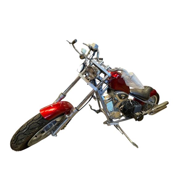 Miniature Gas Powered Chopper Motorcycle, Working