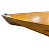 Image 3 : Large Wooden Canoe With Paddles