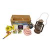 Image 1 : Box Full Of Collectibles, CD's, Lantern, Porcelain Figures, Etc..