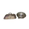 Image 2 : Assorted Vintage Silver Plate, Glass Bowls, Etc..