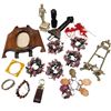 Image 1 : Assorted Collectibles, Picture Frame, Watch, Brass Easel, Extendable Sword, Etc..