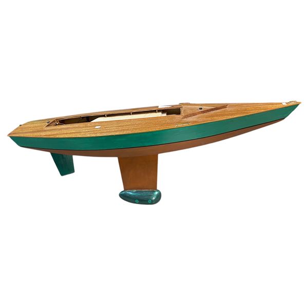 Partially Built Boat Model, With Blueprints
