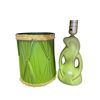 Image 2 : Assorted Collectibles, Cow Lamp, Wood Vase, Bowl, Basket, Etc..