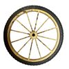 Image 2 : Pair Of Vintage Wheels