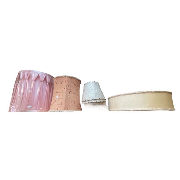 6 Assorted Vintage Lamp Shades
