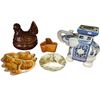 Image 1 : Assorted Mid Century Modern Dishware With Elephant Plant Stand