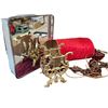 Image 1 : Vintage Hanging Lamp, Light Up Mirror Box & Harp Magazine Rack