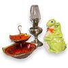 Image 2 : Assorted Mid Century Modern Dishware With Cookie Jars & Oil Lamp