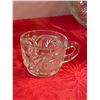 Image 3 : Large Cut Crystal Glass Punch Bowl With Glasses