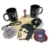 Image 1 : Assorted Bob Dylan Memorabilia, Coffee Cups, Decals, Lanyard, Etc..