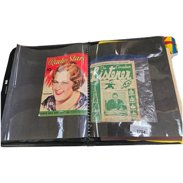Binder Folio Full Of Vintage Magazines