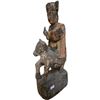 Image 1 : Vintage Asian Wood Carving Of Man On Horse