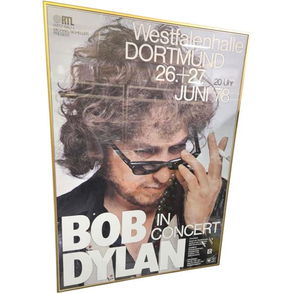 Framed Bob Dylan In Concert Poster
