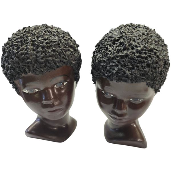 Pair Of Porcelain Ladies Busts