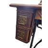 Image 4 : Vintage Singer Sewing  Desk With Built In Sewing Machine