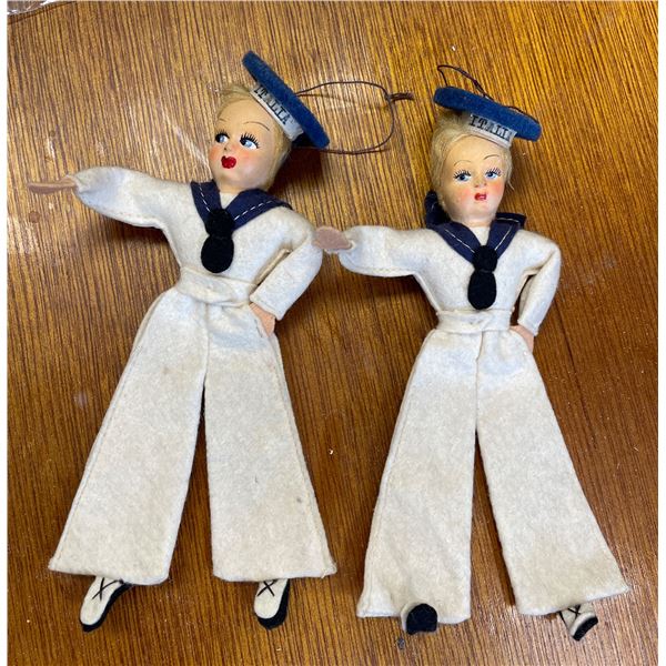 Pair Of Vintage Italian Sailor Dolls