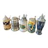 Image 1 : 5 Decorative Beer Steins
