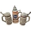 Image 1 : 3 Large Decorative Beer Steins