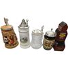 Image 1 : 5 Decorative Beer Steins