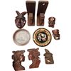 Image 1 : Assorted Carved Tribal Masks, Book Ends, Plates, Etc..