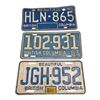 Image 1 : 3 Assorted Vintage British Columbia License Plates