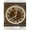 Image 2 : 1937 Black Forest Canada #556 King George VI Coronation Wood Clock. Approx. 11.5" x 8". Needs Key