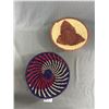 Image 4 : Vintage 13"x10.5" Coca Cola Tray & 2 12" Diam. Hand Woven Baskets By Masai Tribeswomen of South Afri