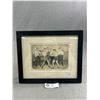 Image 1 : 1920's Framed Black & White Boxing Photo. Approx. 11" x 9"
