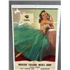 Image 3 : April 1953 "Modern Tailors Men's Shop" Edmonton Wall Calendar On Board In Wrap. Approx. 23" x 11"