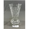 Image 1 : Vintage 8"H Cut Crystal Vase
