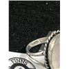 Image 2 : Vintage Sterling Silver w/ Genuine Quartz Stone Ring Marked 925
