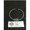 Image 1 : Dainty Sterling Silver Open Cuff Bangle, Marked 925.